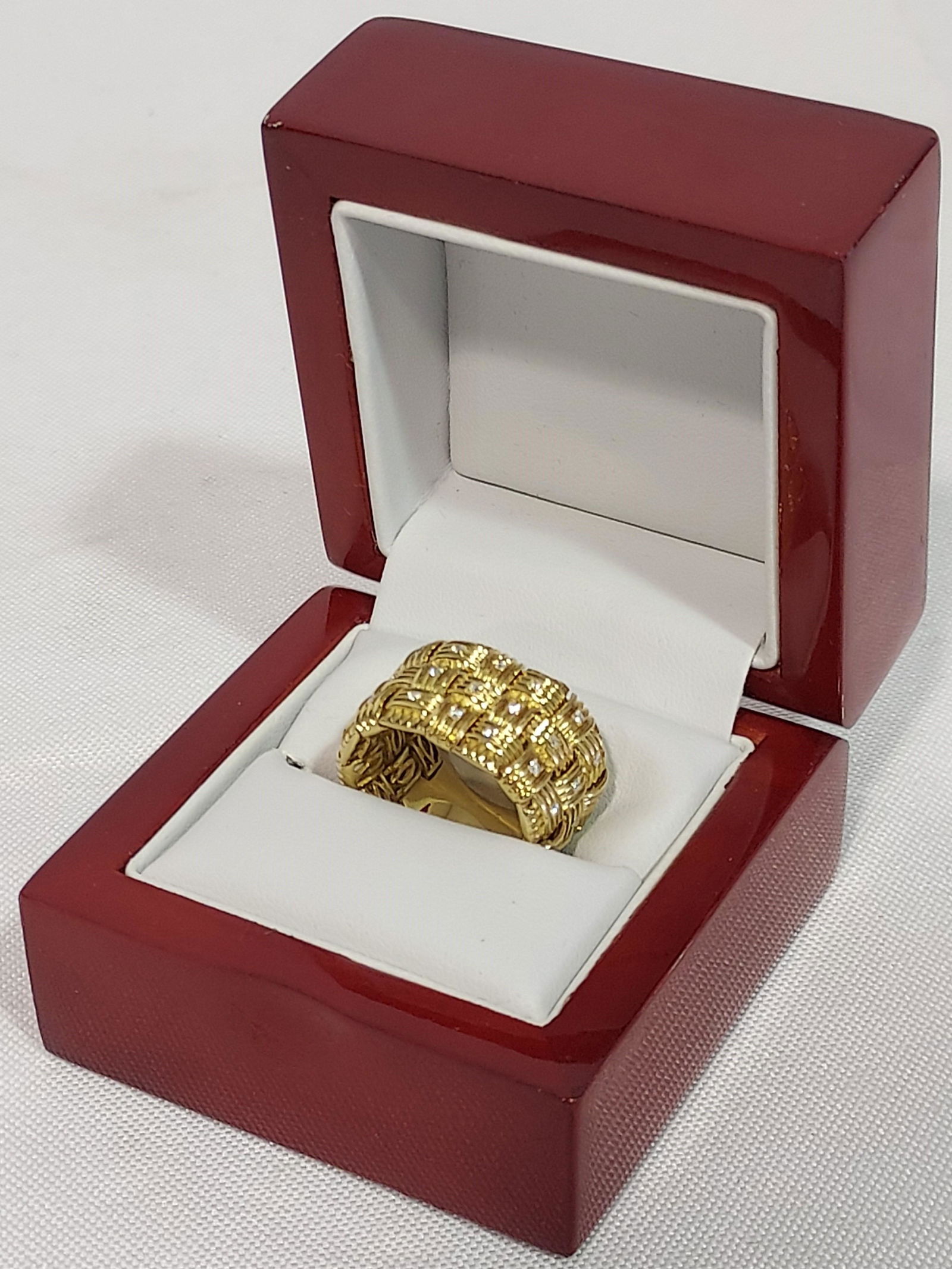 ROBERTO COIN "APPASSIONATA" 18K YG & DIAMOND RING (1 of 11)
