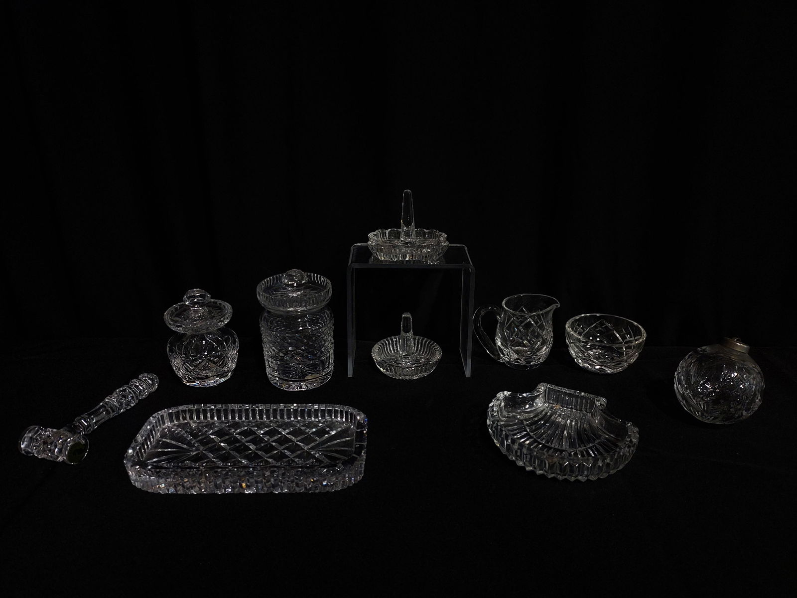 ASSORTED WATERFORD CUT CRYSTAL: 10 PCS (1 of 15)