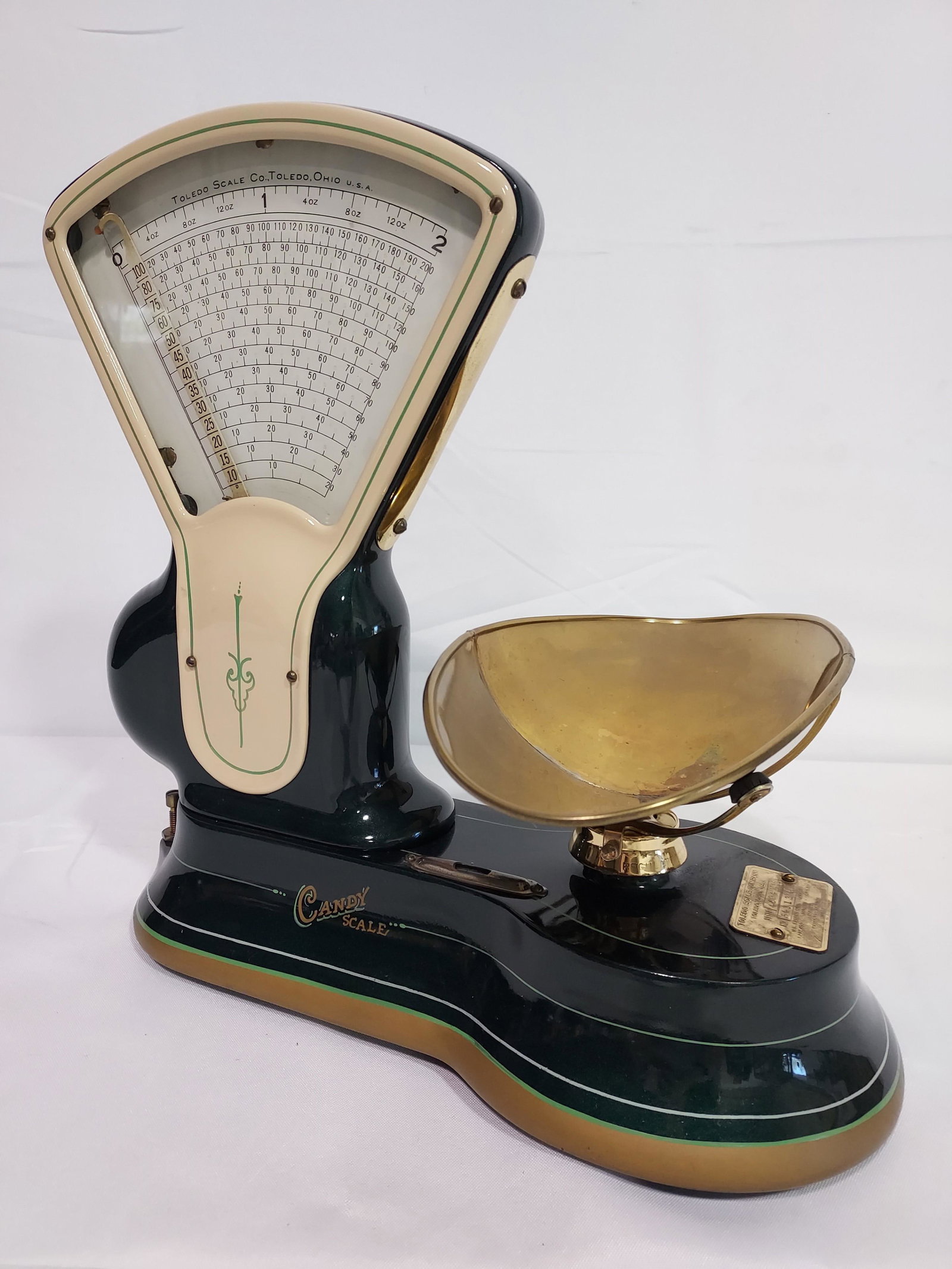 ANTIQUE TOLEDO GREEN CANDY SCALE (1 of 16)