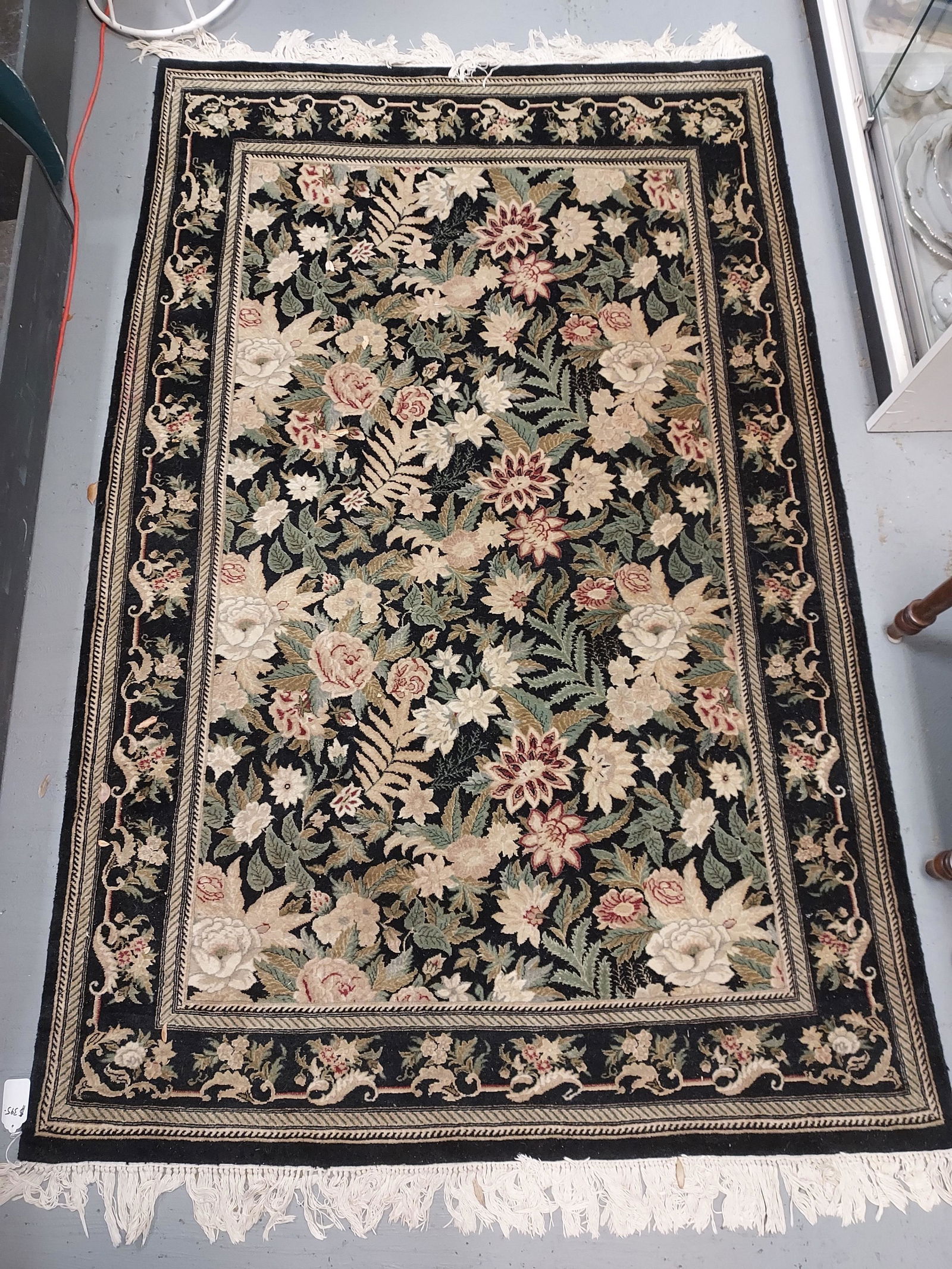 SMALL PERSIAN HAND KNOTTED WOOL RUG 4' X 7' (1 of 7)