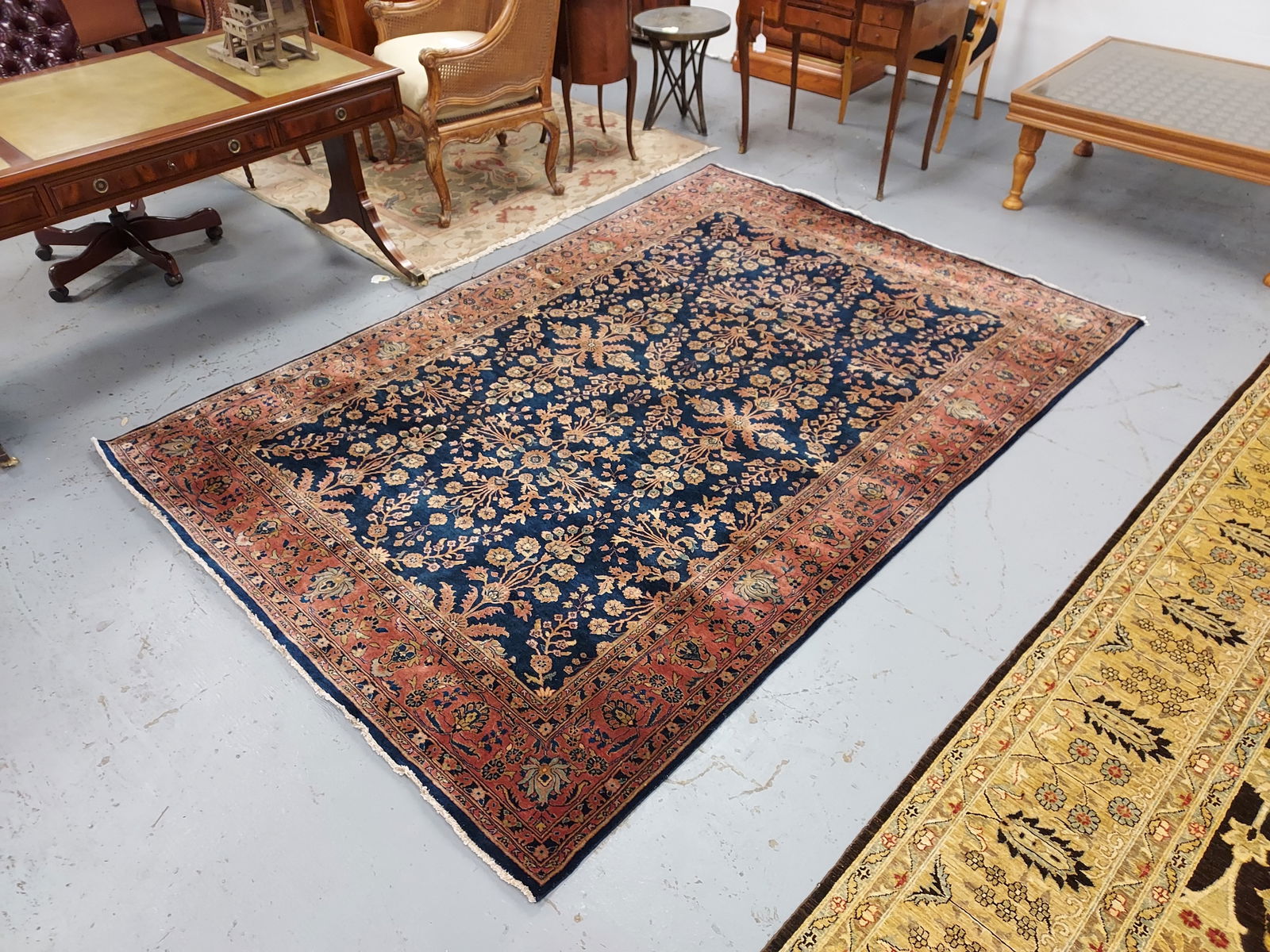 SAROUK HAND KNOTTED PERSIAN WOOL RUG 7' x 10' (1 of 10)