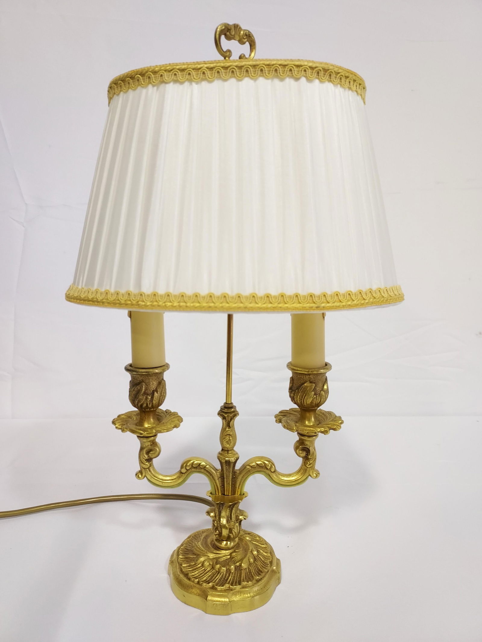 LUMALUX PARIS PETITE DOUBLE ARM BOUILLOTTE LAMP (1 of 9)