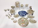 CHINESE ROSE MEDALLION PORCELAIN WARE, ETC. 19 PCS