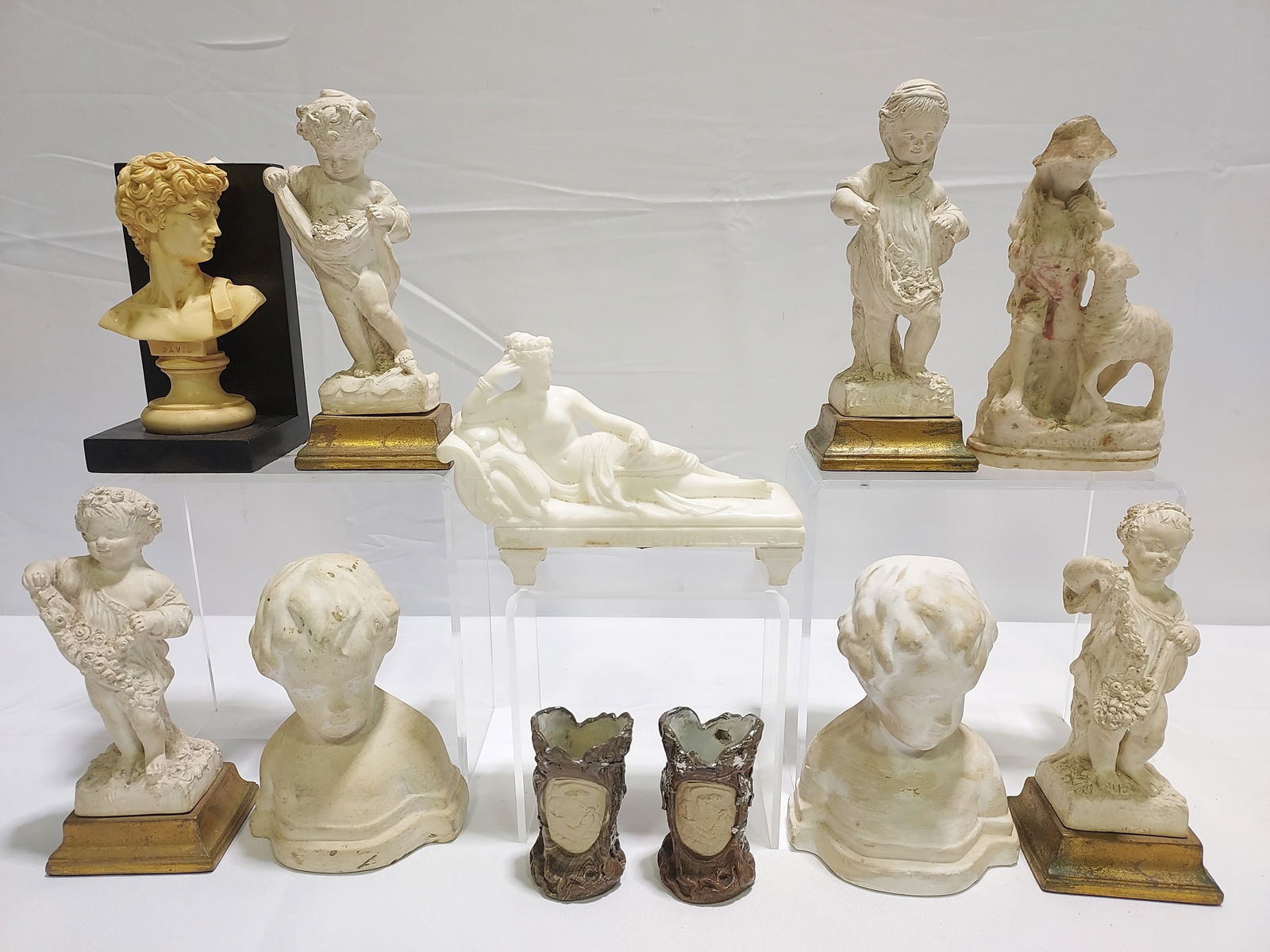 ASSORTED CLASSICAL STYLE FIGURES: BORGHESE, ETC 11 (1 of 18)