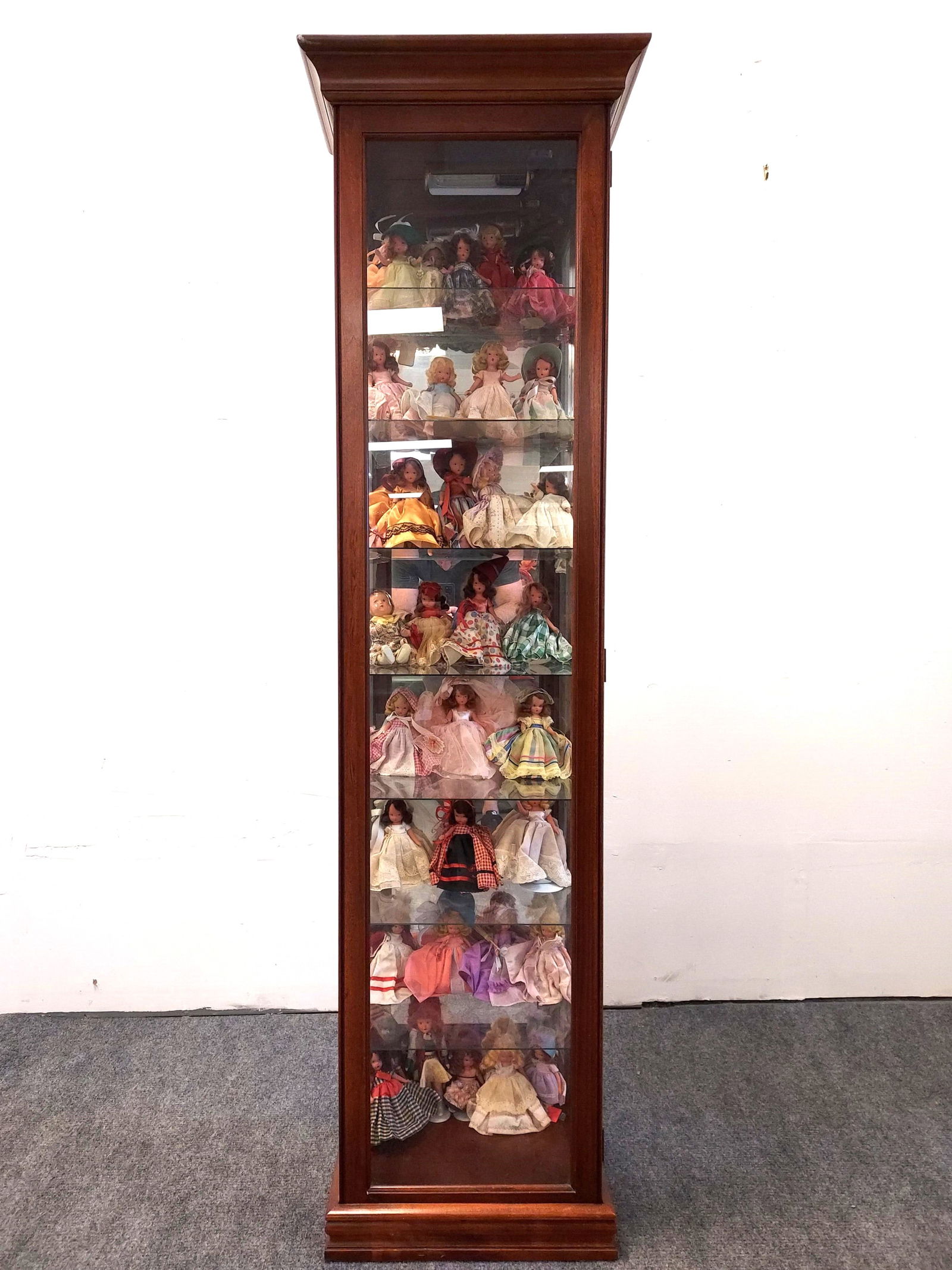 Nancy lighted 2024 curio cabinet