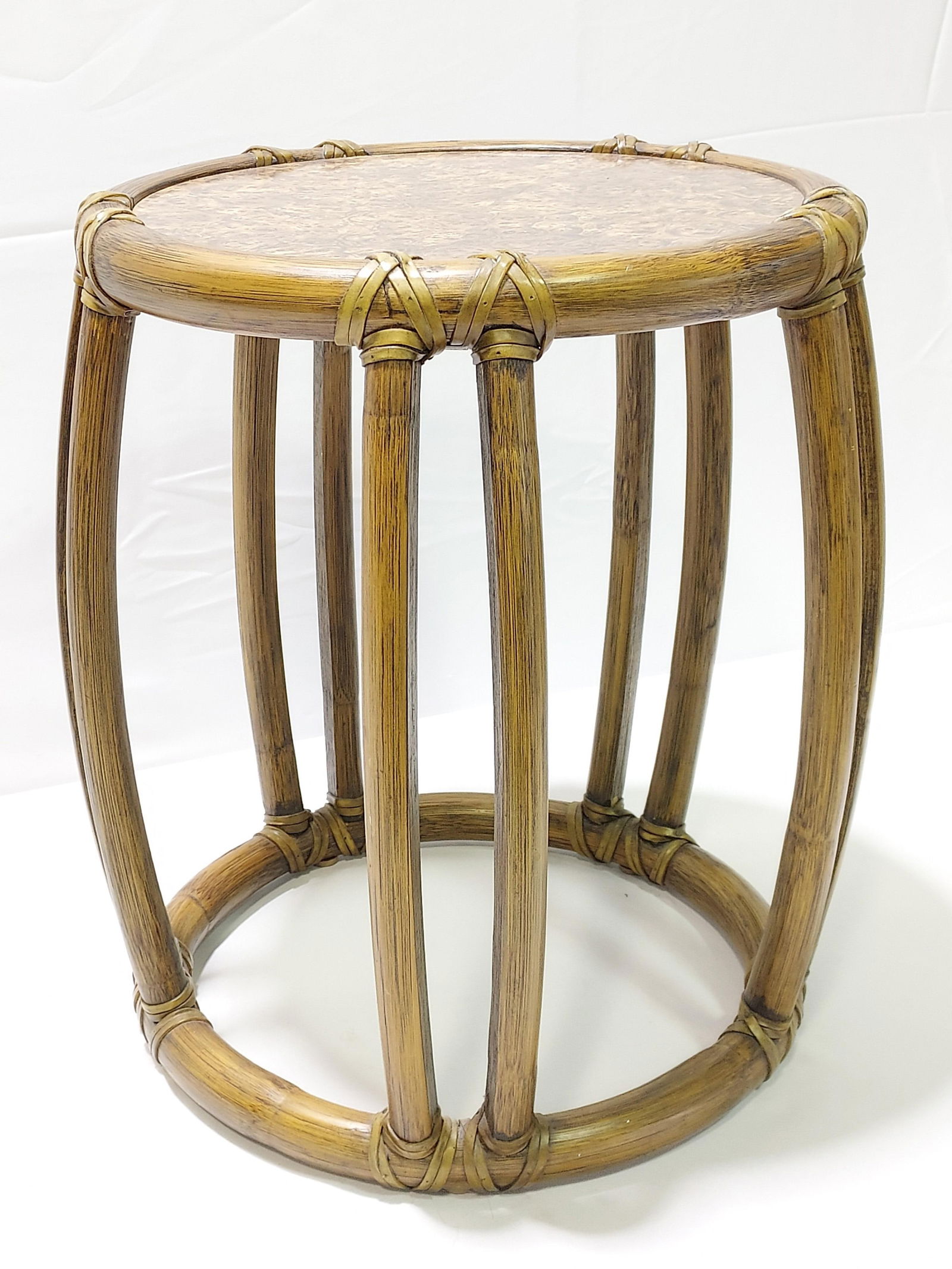 MCGUIRE RATTAN SIDE TABLE (1 of 10)