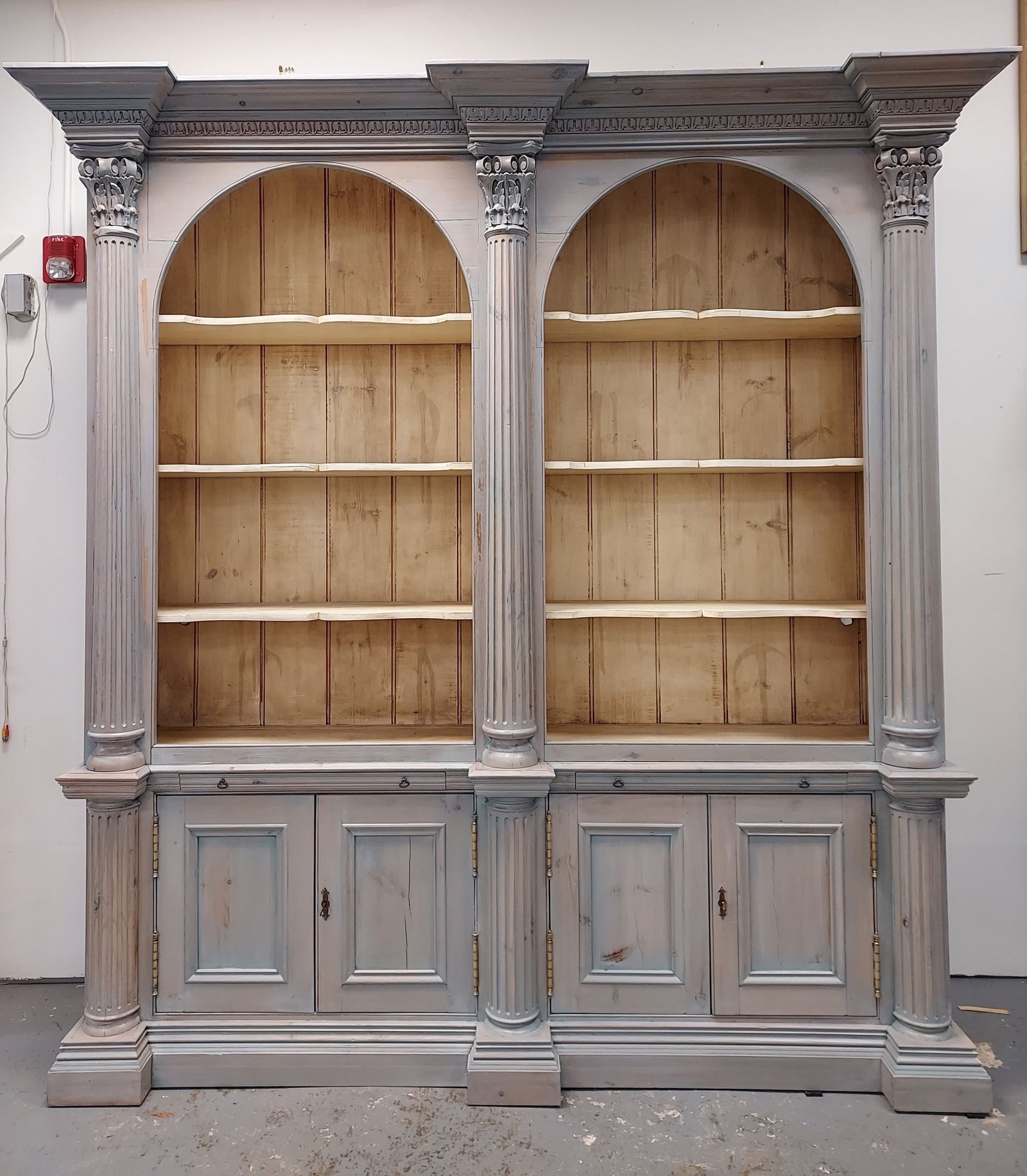 VINTAGE LOUIS XVI STYLE OPEN BOOKCASE SHELF (1 of 20)