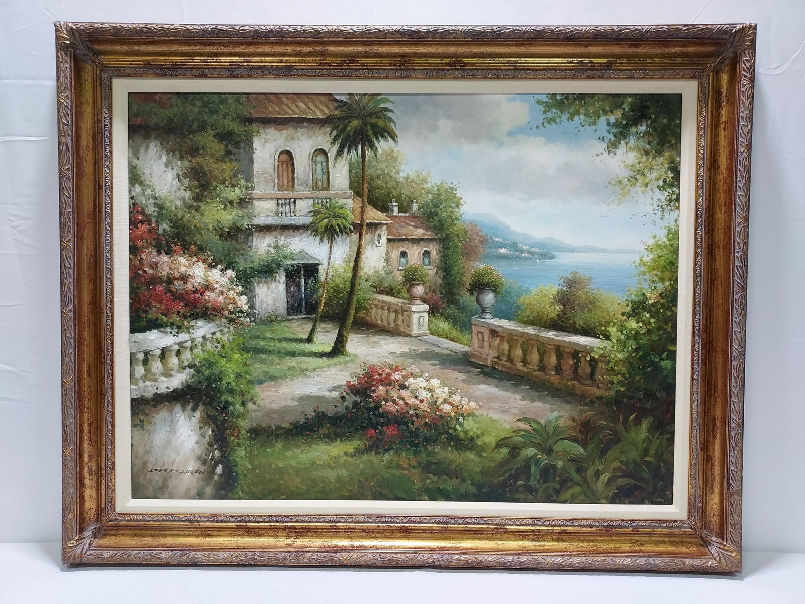PETER GREEN ITALIAN STYLE OIL ON CANVAS PAINTING (1 of 10)