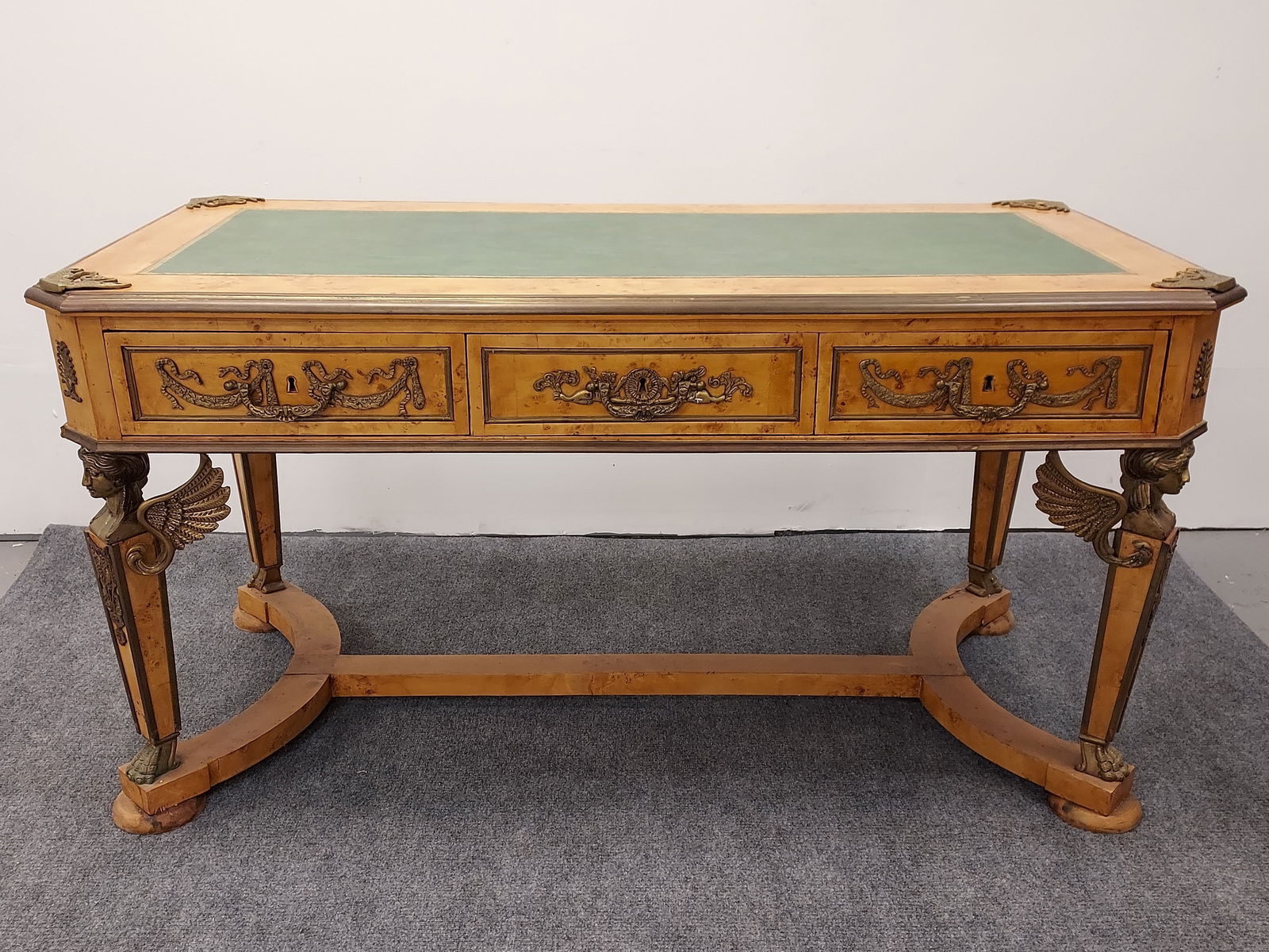 ITALIAN NEOCLASSICAL STYLE LEATHER TOP DESK (1 of 20)