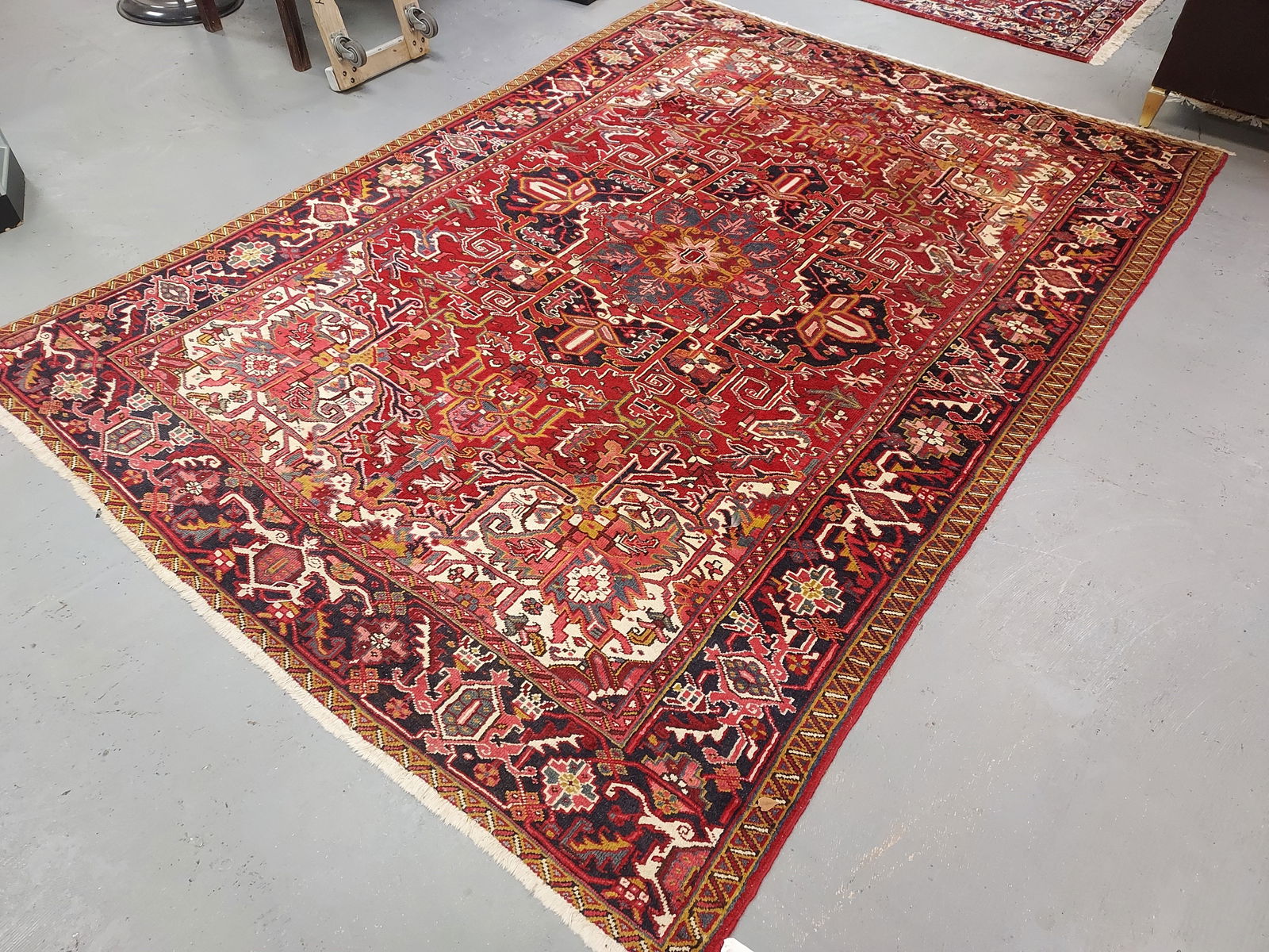 HERIZ PERSIAN HAND KNOTTED WOOL RUG 8' x 11' (1 of 16)