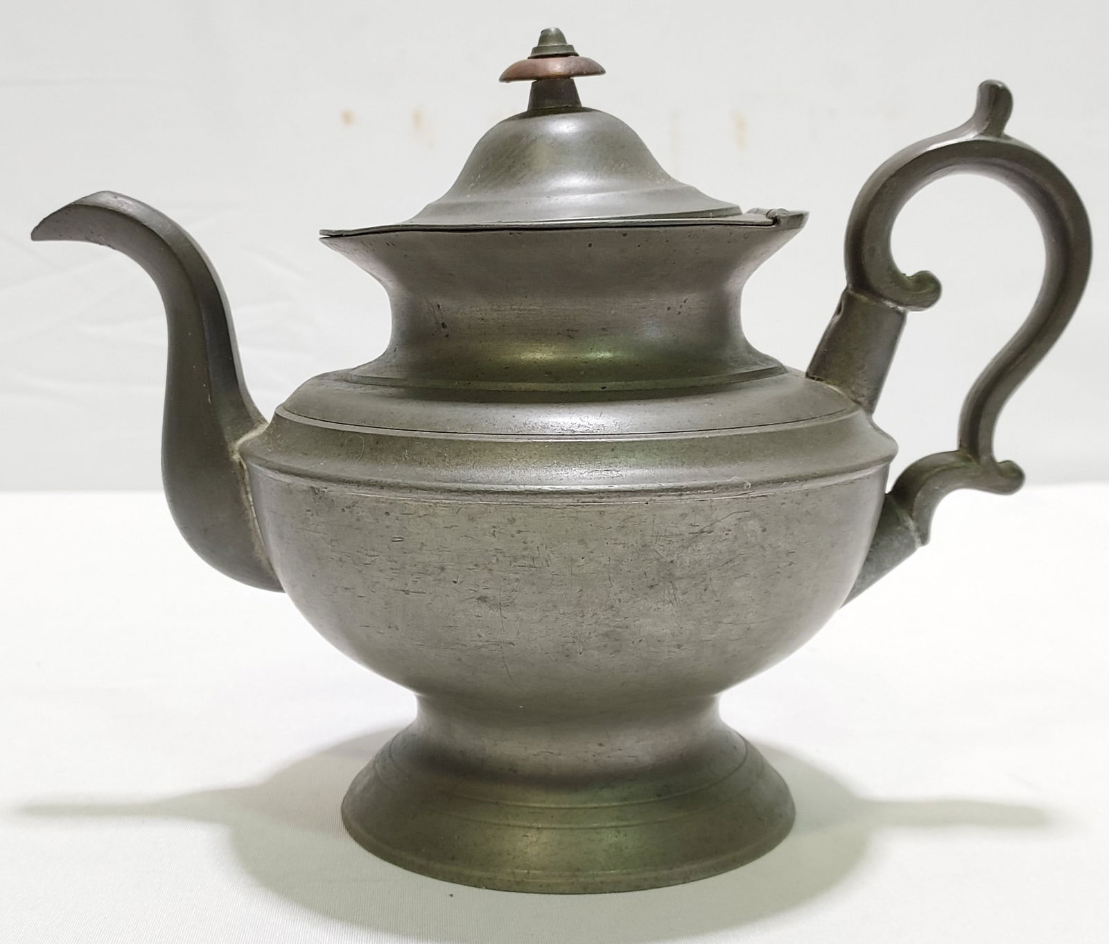 19th C American Boardman & Hart Pewter Teapot Auction