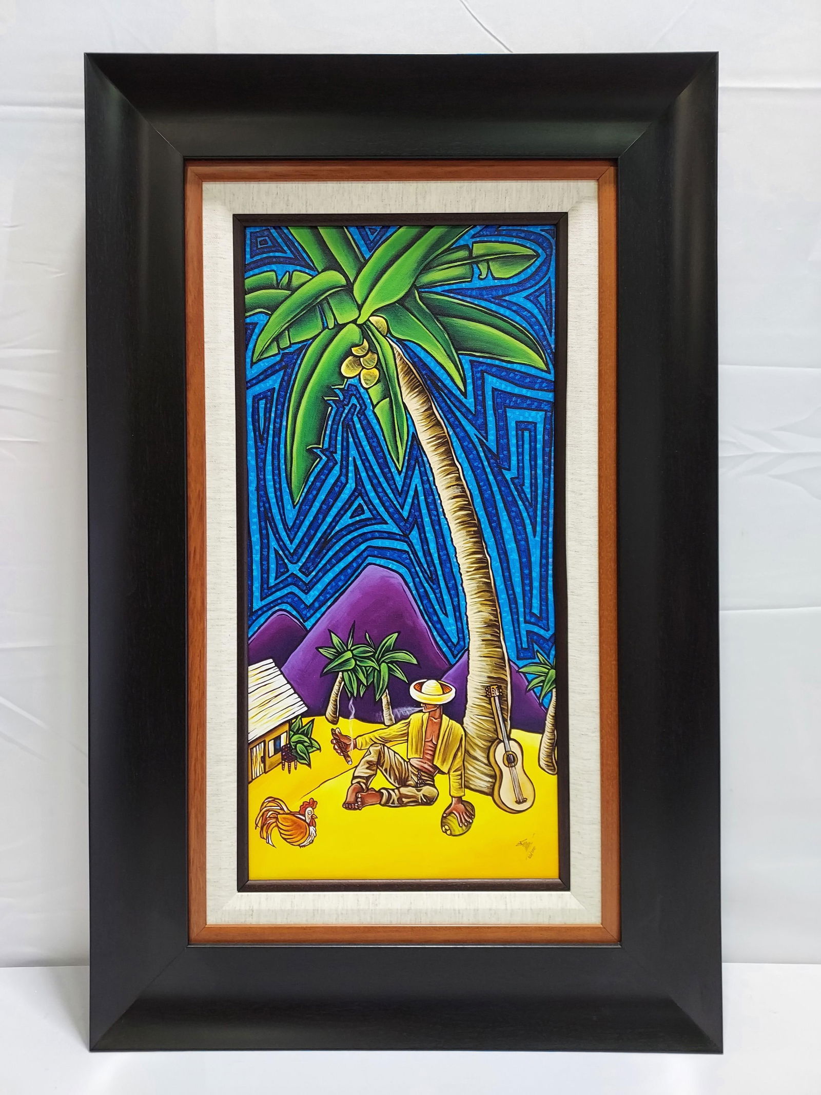 GEORGE RODEZ SIGNED GICLEE ON CANVAS "COUNTRYMAN." (1 of 11)