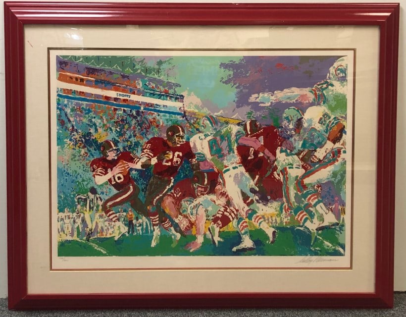 LEROY NEIMAN HAND SIGNED SERIGRAPH SUPER BOWL XIX (1 of 10)