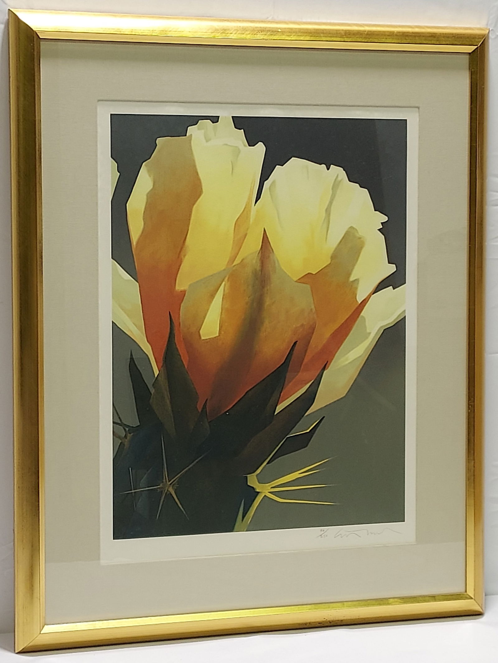 ED MELL SIGNED L.E. LITHOGRAPH "LA FLOR AMARILLA" (1 of 9)