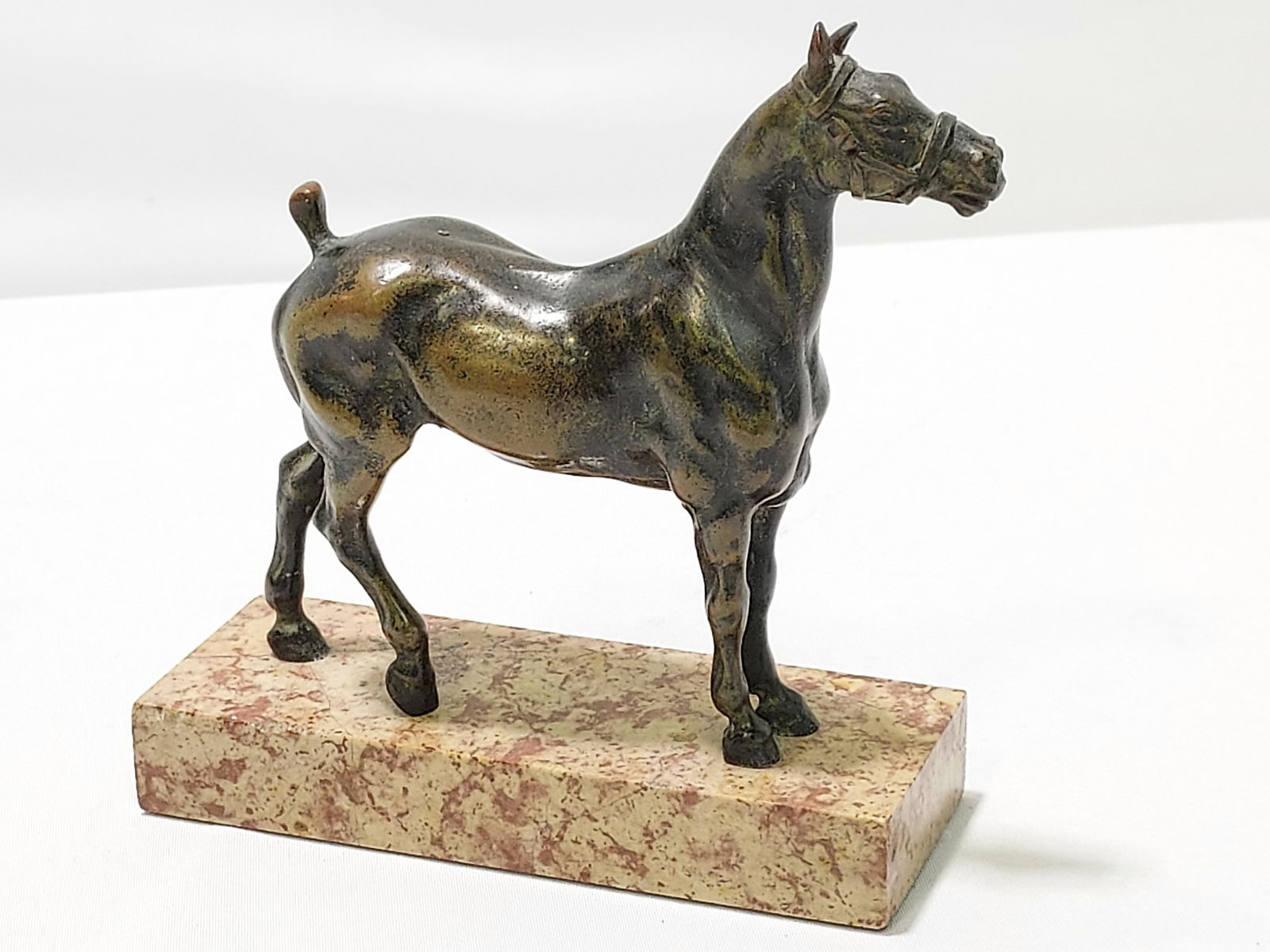 BRONZE SCULPTURE AFTER GASTON D'ILLIERS: HORSE (1 of 12)