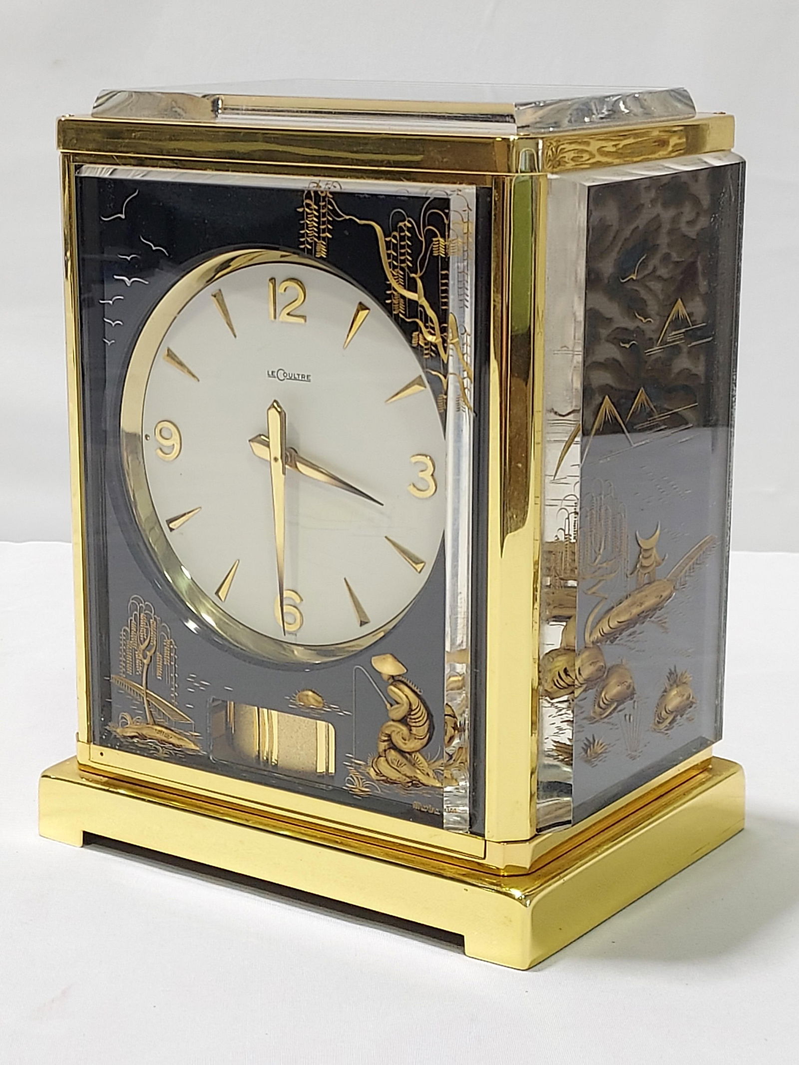 VNTG JAEGER LECOULTRE ATMOS MARINA "CHINOIS" CLOCK (1 of 16)