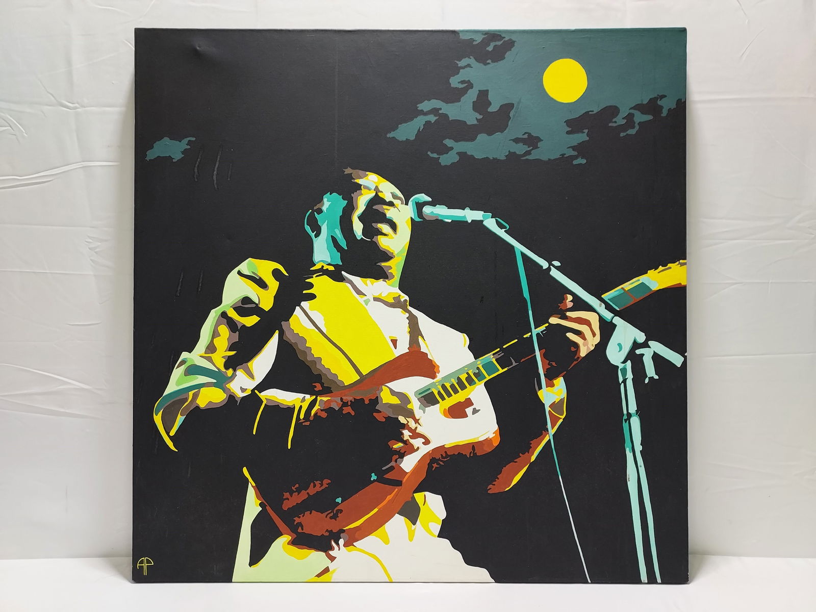 ALAN PARSONS ACRYLIC ON CANVAS PAINTING MUDDY WATE (1 of 15)