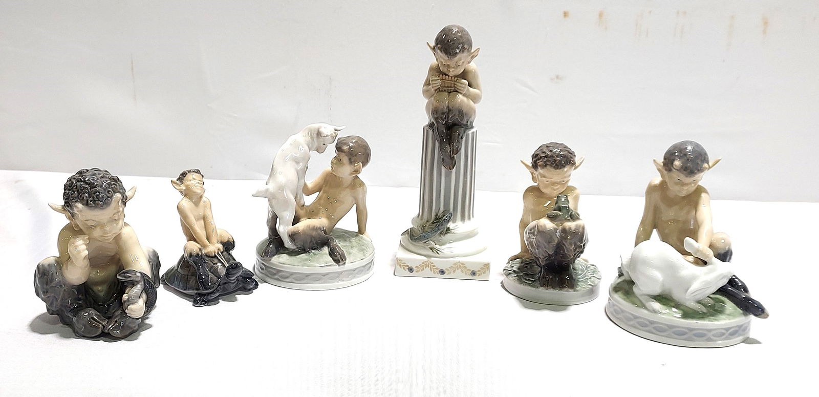 COLLECTION SIX ROYAL COPENHAGEN PORCELAIN SATYRS (1 of 19)