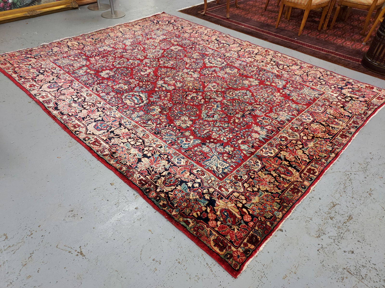 VINTAGE PERSIAN SAROUK RUG 9' X 12' (1 of 15)