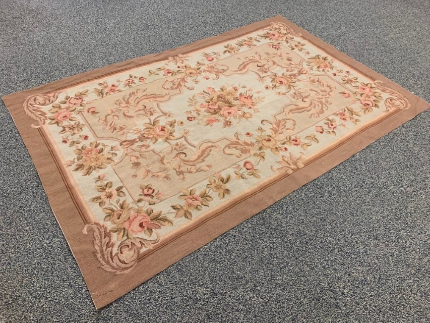 CHINESE NEEDLEPOINT AUBUSSON DESIGN WOOL RUG (1 of 11)