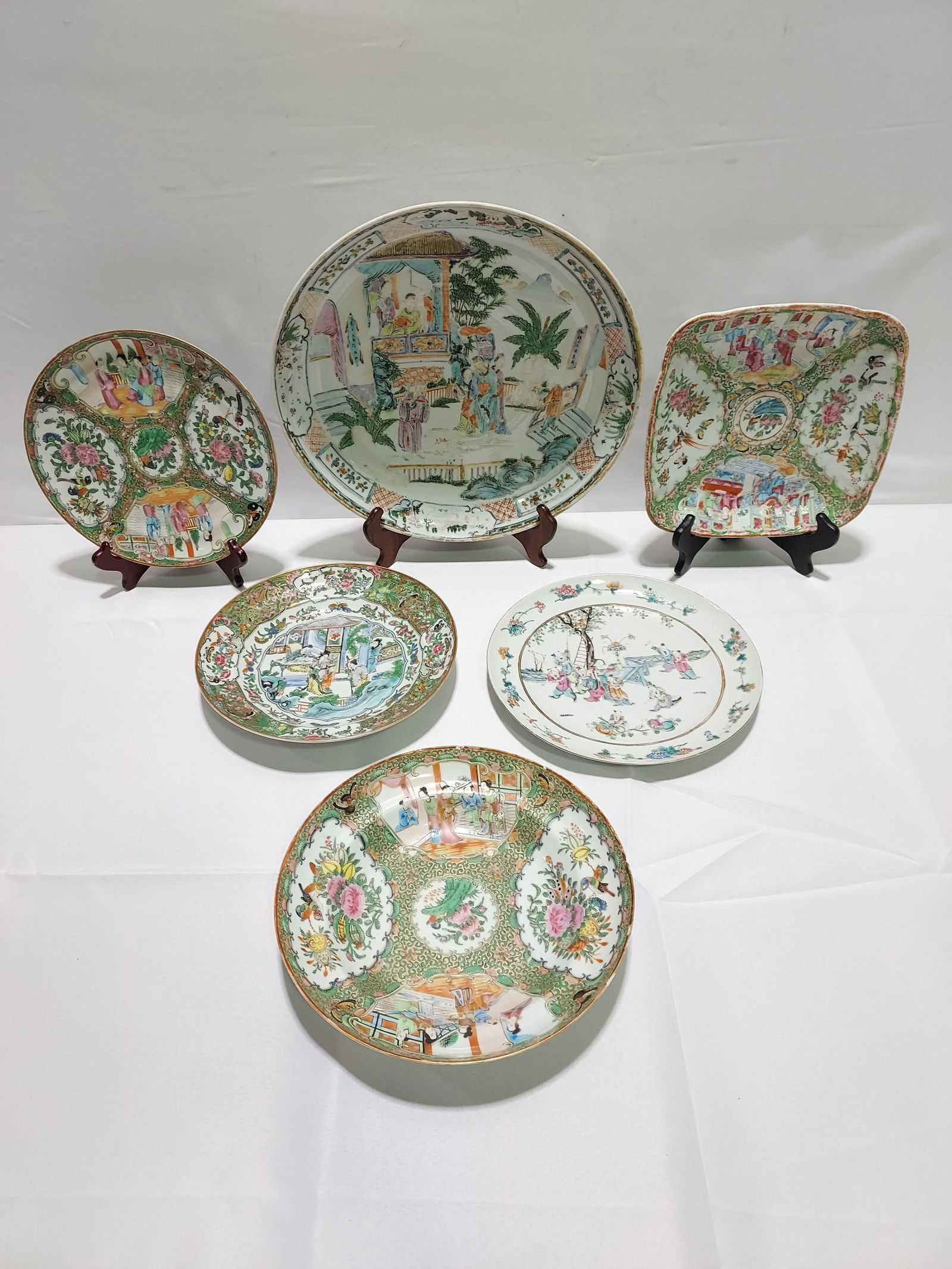 CHINESE ROSE MEDALLION & FAMILLE ROSE PORCELAIN 6P (1 of 20)