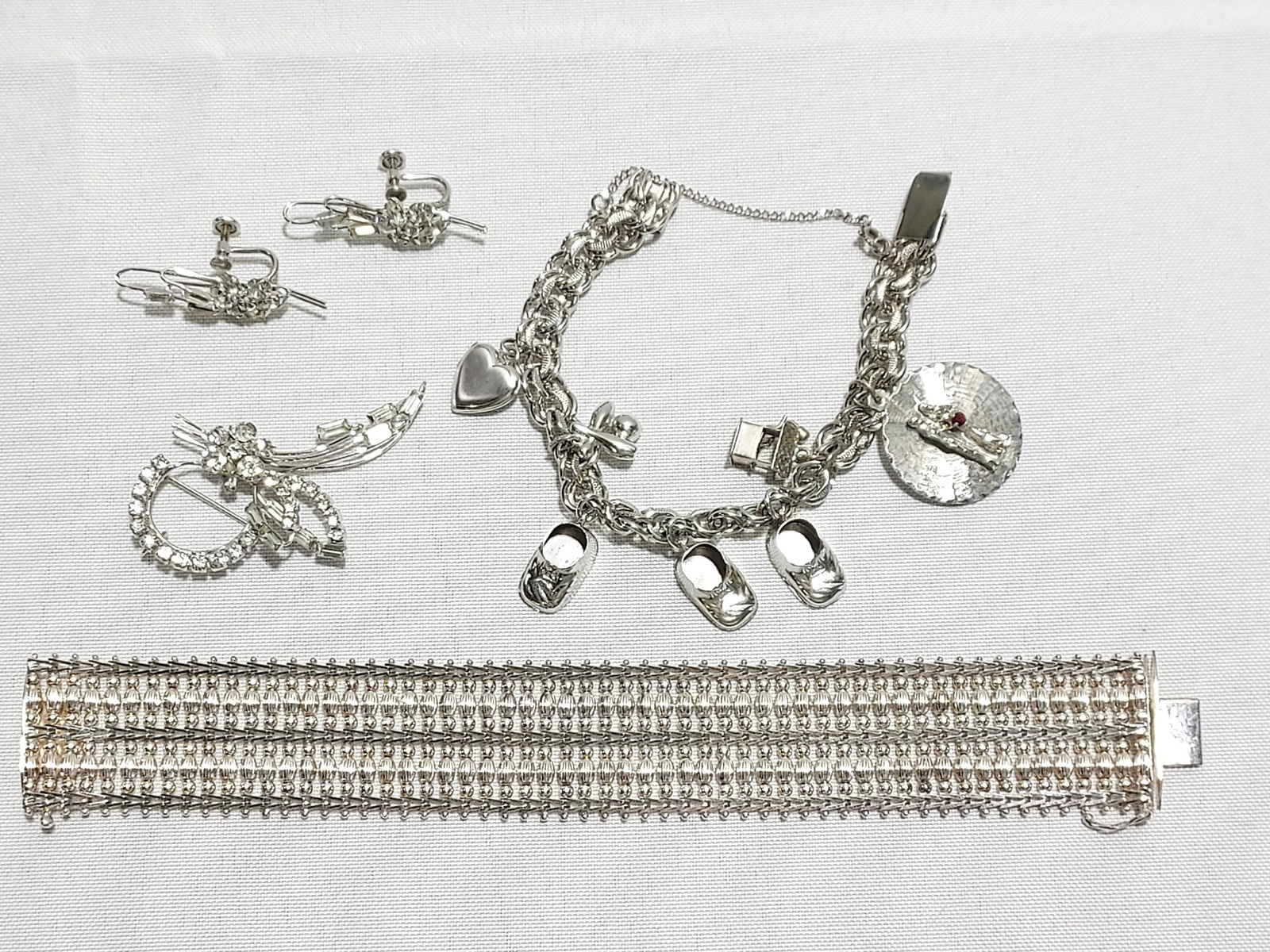 LOT STERLING SILVER JEWELRY (1 of 13)