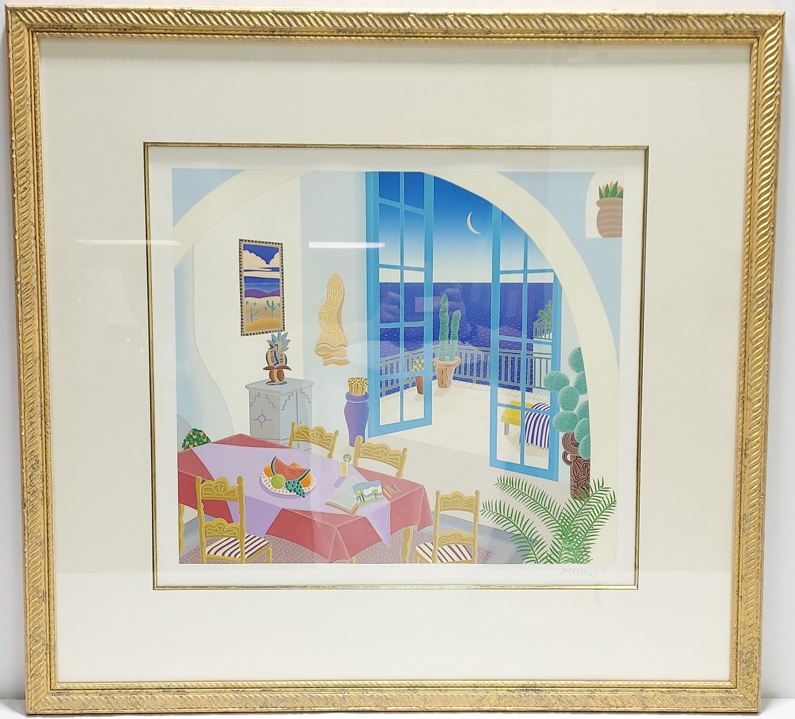 THOMAS MCKNIGHT "LAGUNA" FRAMED SERIGRAPH (1 of 12)