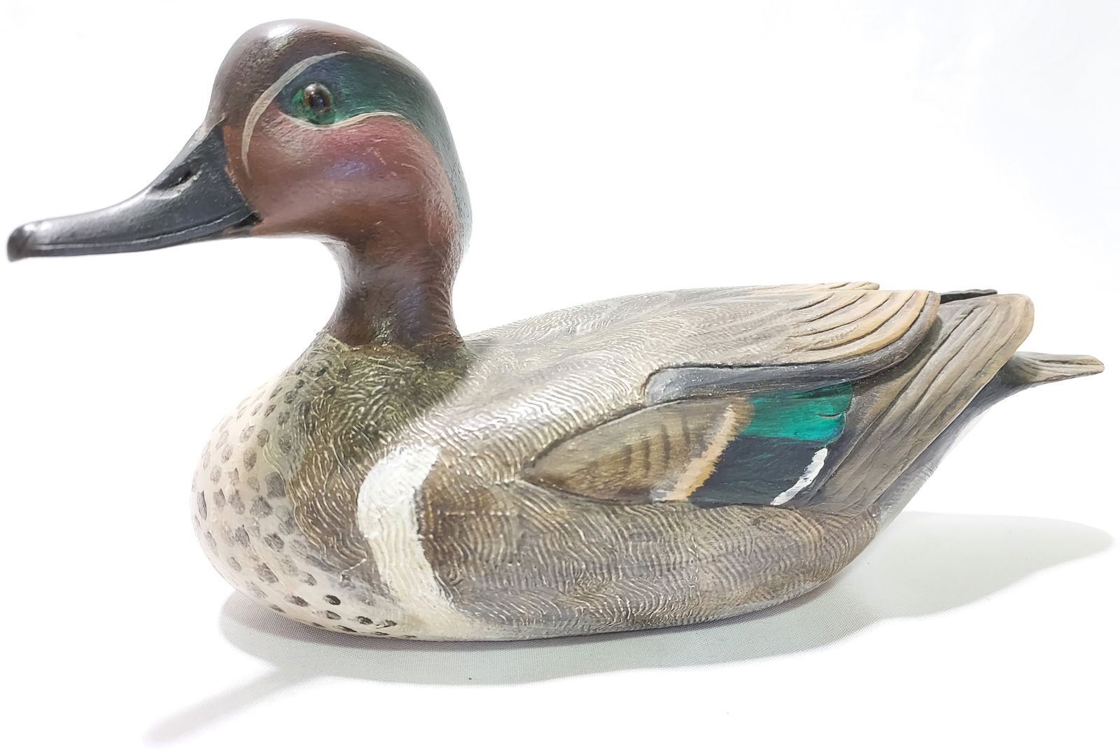 DON PARKER & JIM FOOTE DUCK DECOY GREEN WING HEN (1 of 11)