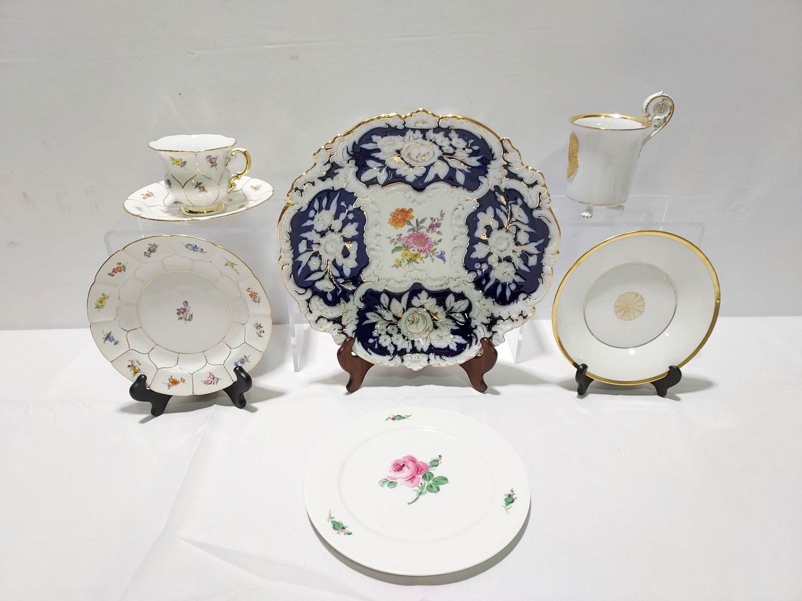 ASSORTED MEISSEN GERMAN PORCELAIN: 7 PCS (1 of 20)
