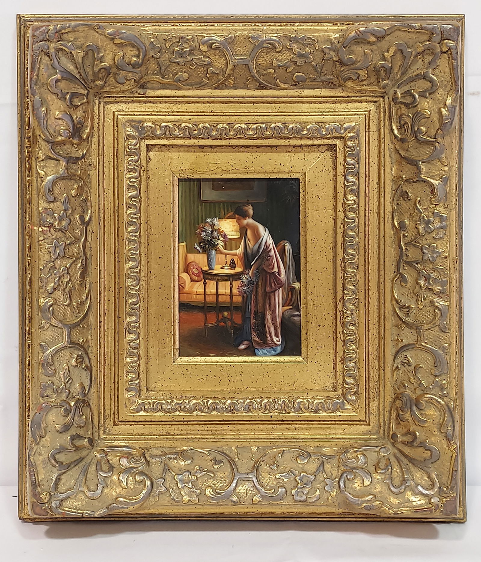 PETIT CONTEMPORARY OIL ON PANEL PAINTING (1 of 10)