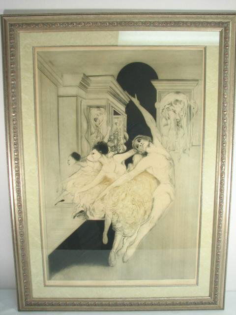 FRAMED G. H. ROTHE ENGRAVING: "BOLSHOI": Framed G. H. Rothe engraving titled "Bolshoi". Framed and matted in a large silver tone frame. Signed "G.H. Rothe" lower right, numbered "94/99" lower left, and titled center lower margin "Bolshoi". C