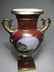 552: PAIR OLD PARIS HAND PAINTED PORCELAIN URNS - 6