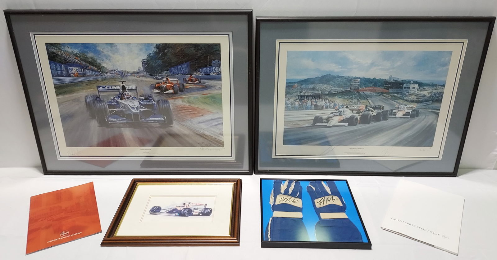 FORMULA 1 FEARNEY PRINTS & MONTOYA SIGNED GLOVES + (1 of 20)