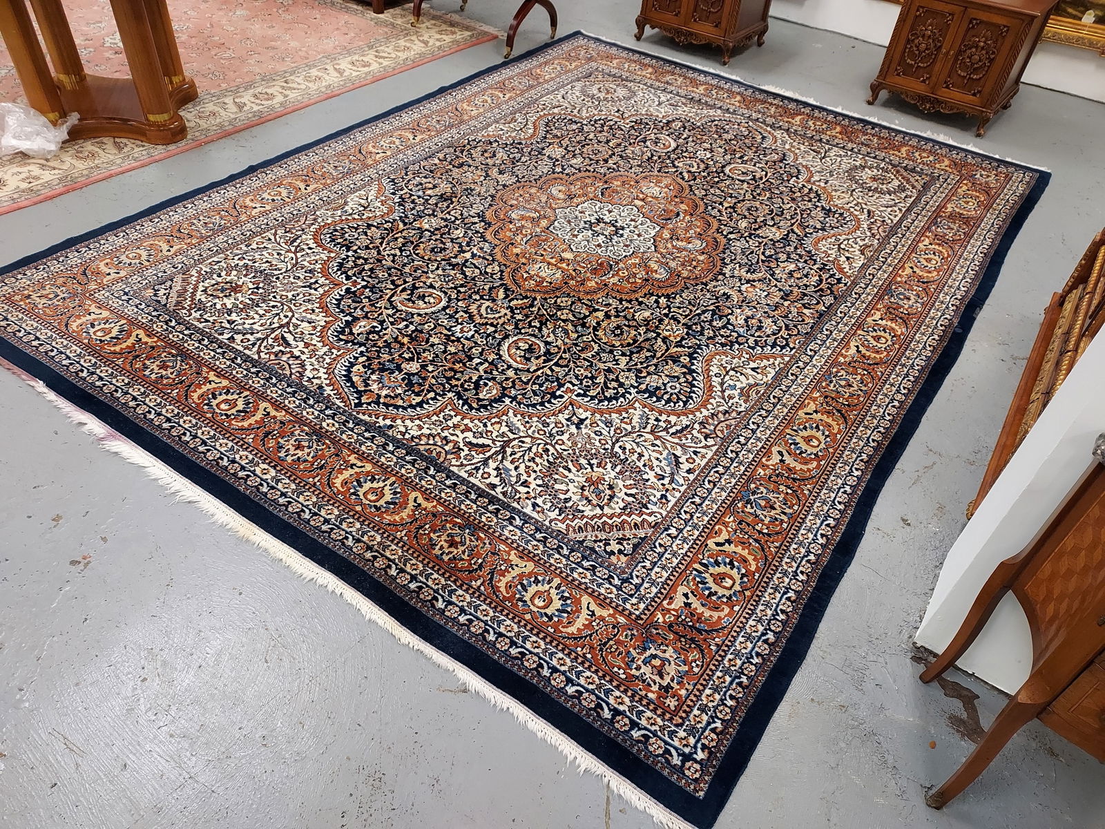 ORIENTAL HAND KNOTTED WOOL RUG 9'4" x 12'9" (1 of 11)