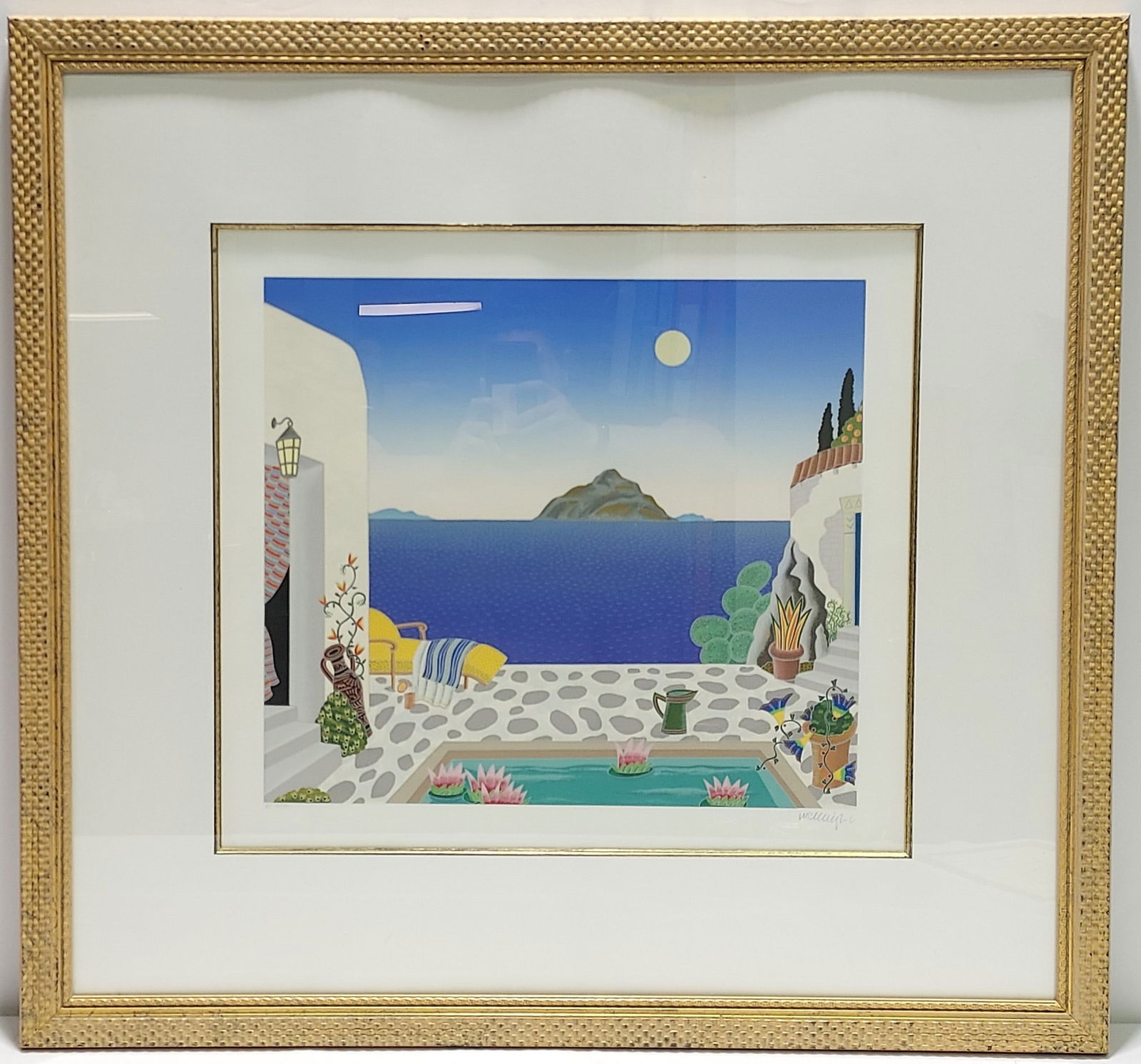 THOMAS MCKNIGHT FRAMED "DRAGONISSI" SERIGRAPH (1 of 13)