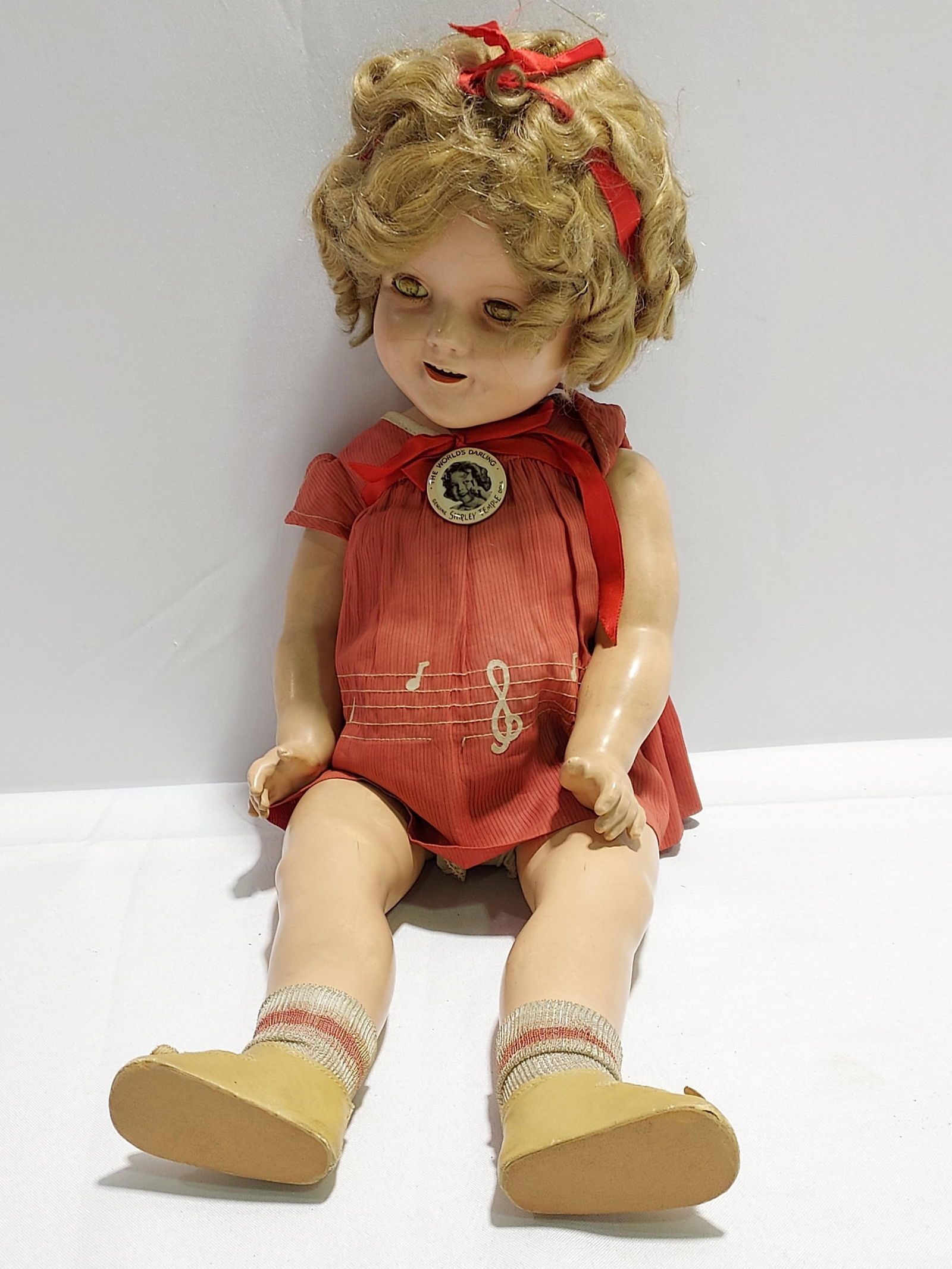 VINTAGE SHIRLEY TEMPLE IDEAL 22" COMPOSITION DOLL (1 of 13)