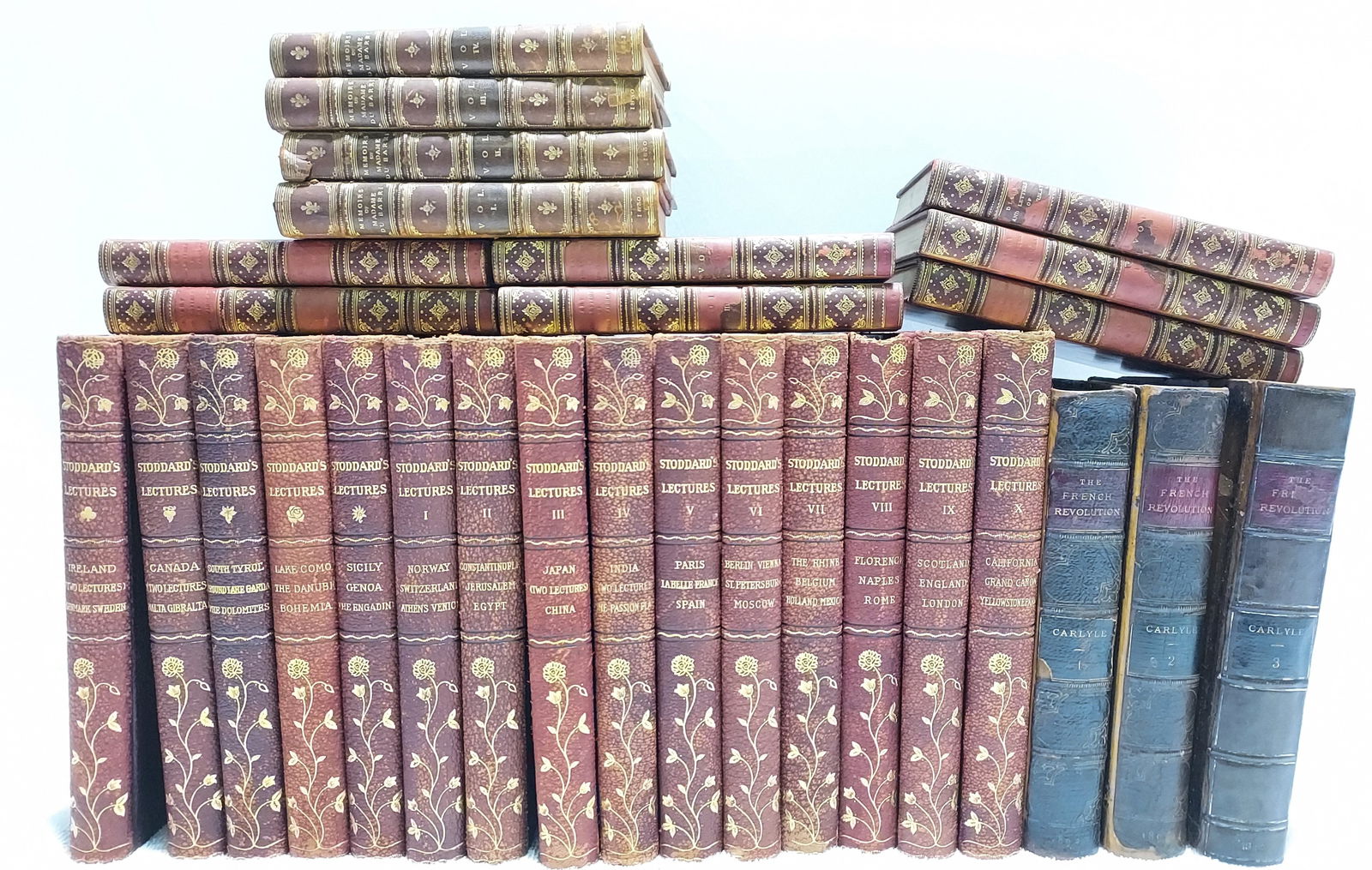 ANTIQUE BOOKS: STODDARD, CARLYLE, MADAME D'ARBLAY (1 of 10)