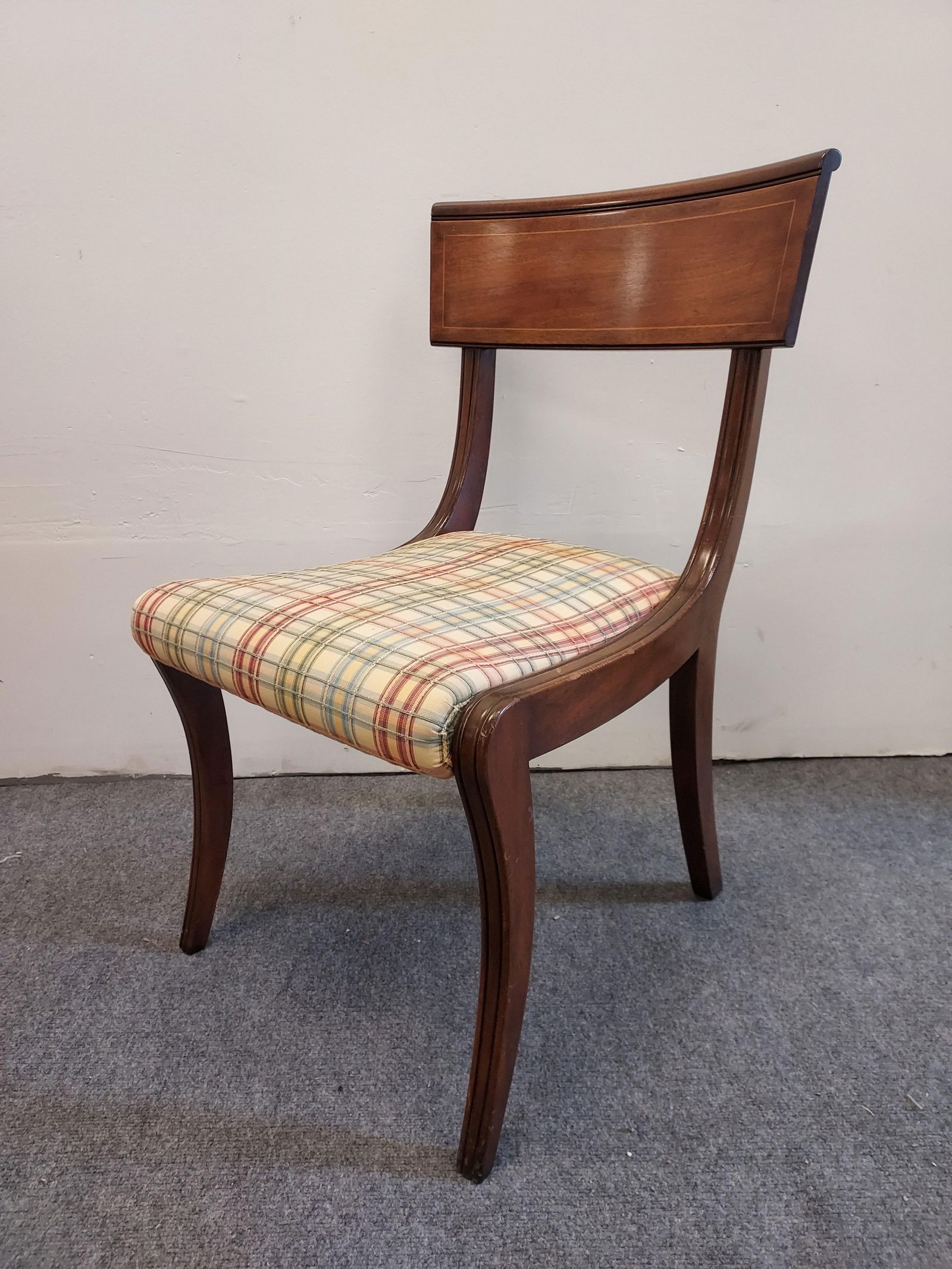 VINTAGE REGENCY STYLE MAHOGANY SIDE CHAIR (1 of 11)