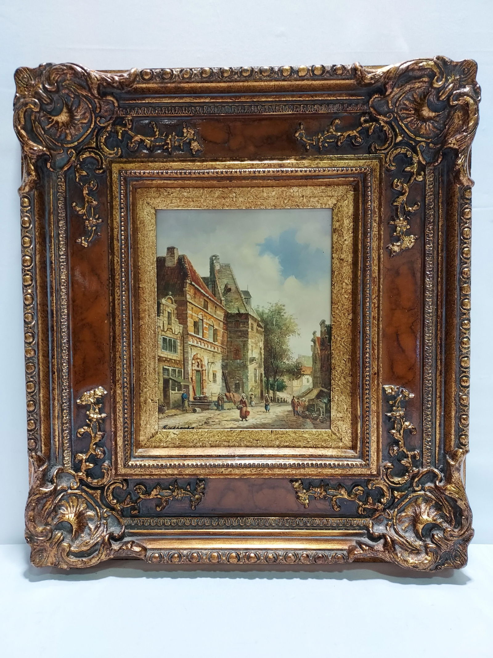 VINTAGE DUTCH STYLE OIL ON PANEL PAINTING
