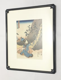 UTAGAWA KUNISADA TOYOKUNI 19TH C WOODBLOCK PRINT
