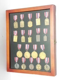 COLLECTION ANTIQUE & VINTAGE IOWA RACE MEDALS