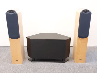 PAIR TANNOY EYRIS 2 SPEAKERS & PS110 SUBWOOFER