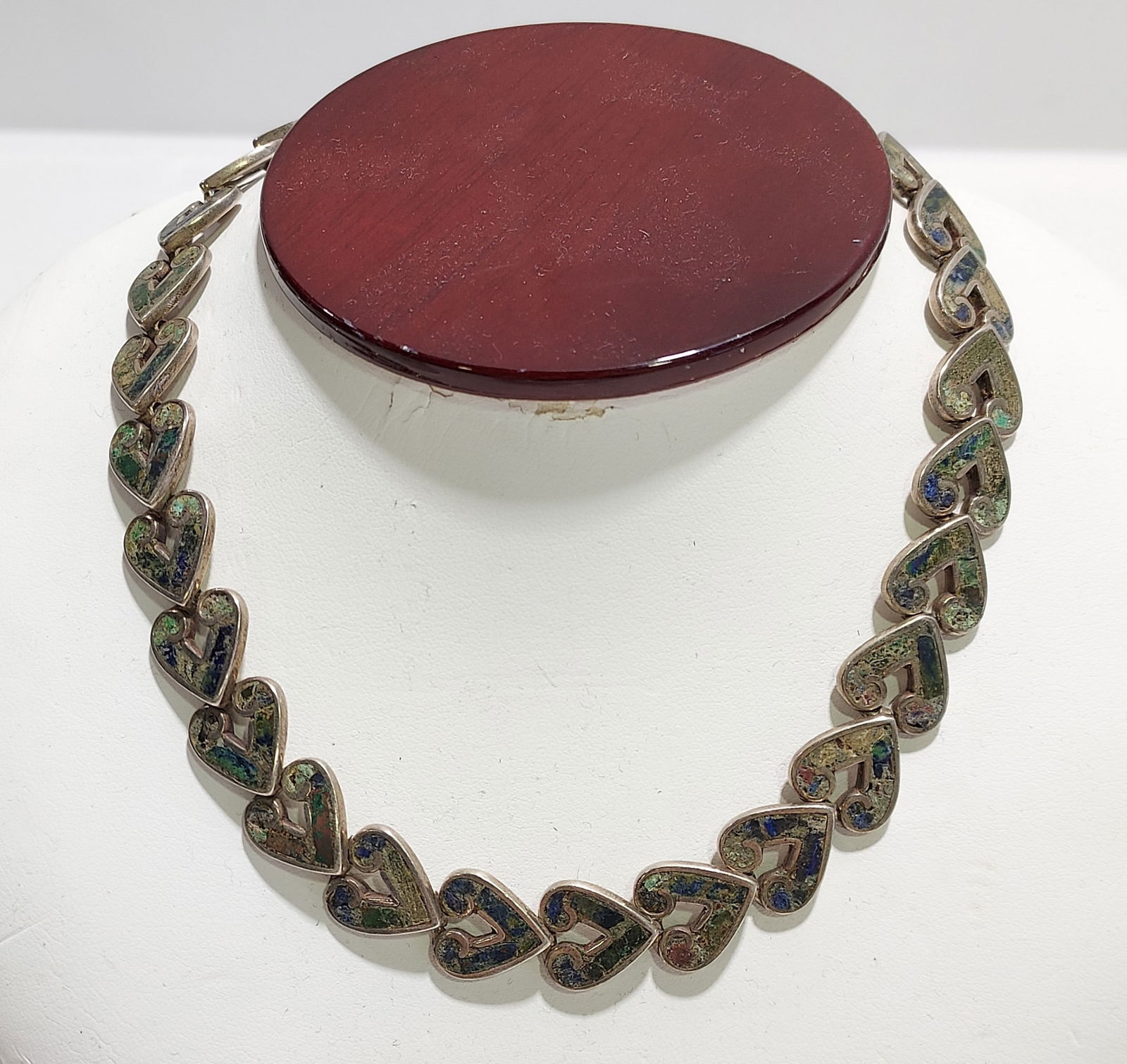 LOS CASTILLO MOSAICO AZTECA STERLING SILVER NECKLA (1 of 6)