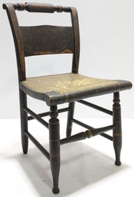 ANTIQUE HITCHCOCK CHILD'S CHAIR W/ ORIGINAL FINISH