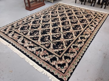 CHINESE HAND KNOTTED WOOL RUG 9' x 12'