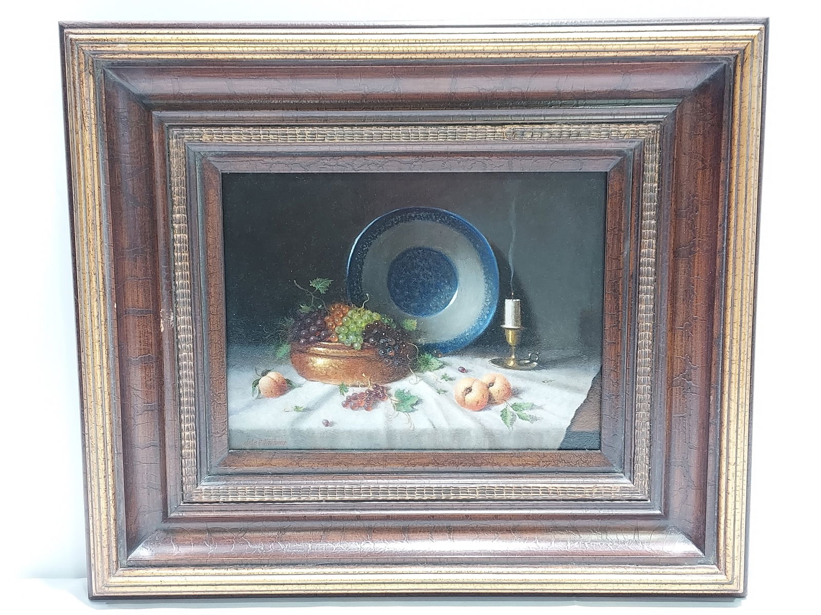 JOHN DICKHAUS OIL ON CANVAS STILL LIFE PAINTING (1 of 9)