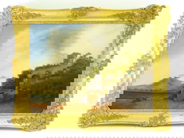 VINTAGE FRAMED OIL ON CANVAS PAINTING