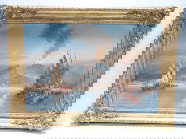 JOHN WILSON CARMICHAEL OIL ON CANVAS PAINTING