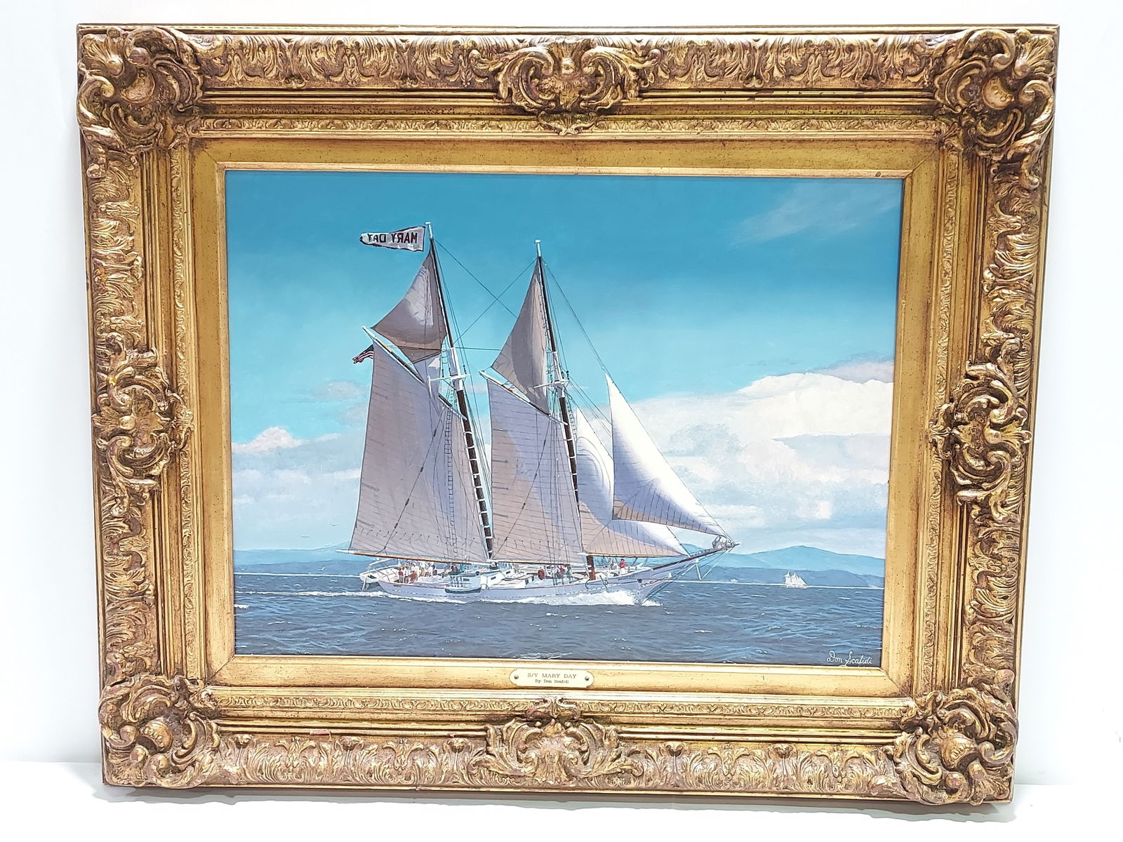 DON SCAFIDI S/V MARY DAY OIL ON BOARD PAINTING (1 of 11)