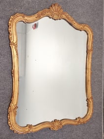 VNTG ROCOCO STYLE GOLD TONE WALL MIRROR 45" X 34"